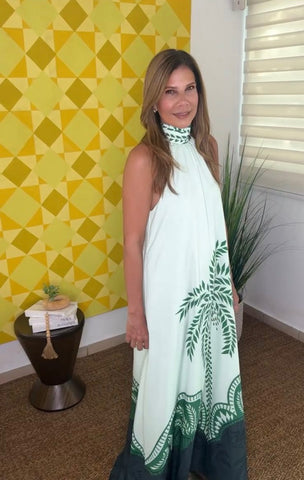 Elegant Green Maxi Dress