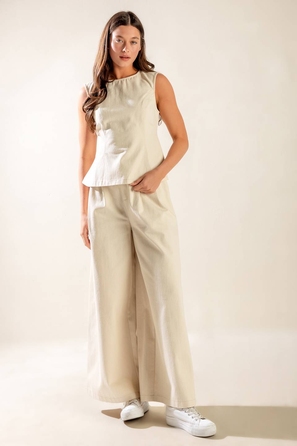 Amber Denim Pant Set