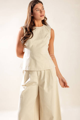 Amber Denim Pant Set