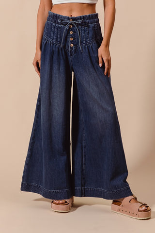 Annie Wide Leg Denim Jean
