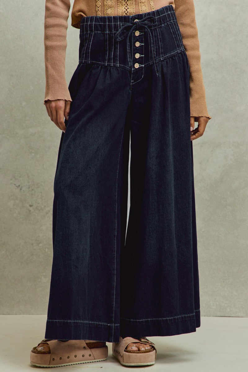 Annie Wide Leg Denim Jean