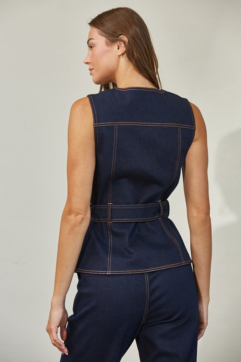 Avery Indigo Pant Set