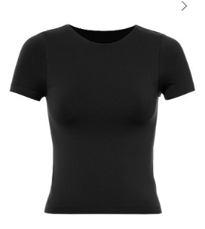 Black Short Sleeve Basic