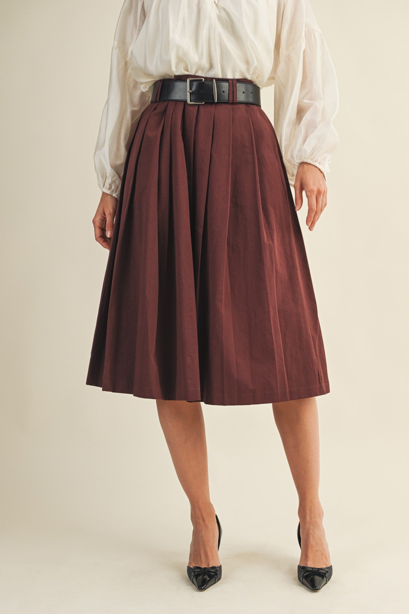 Celene Belted Skirt