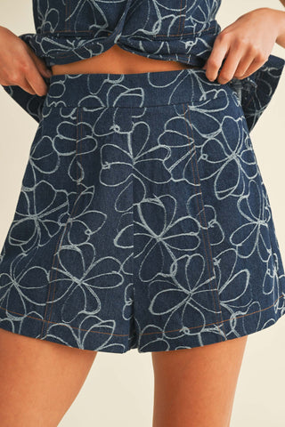Indigo Vest and Short Set