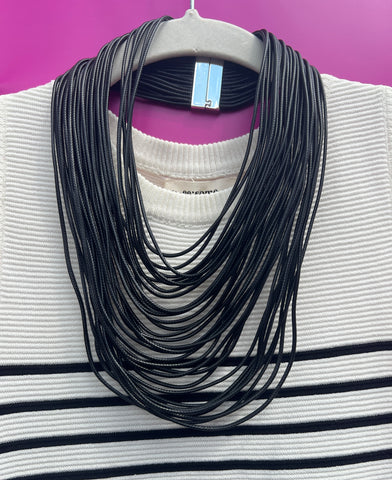 Kira Black Necklace