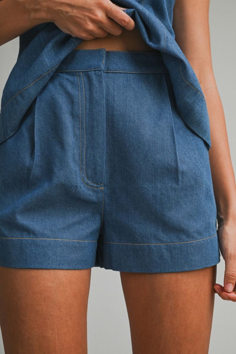 Gena's Denim Short Set