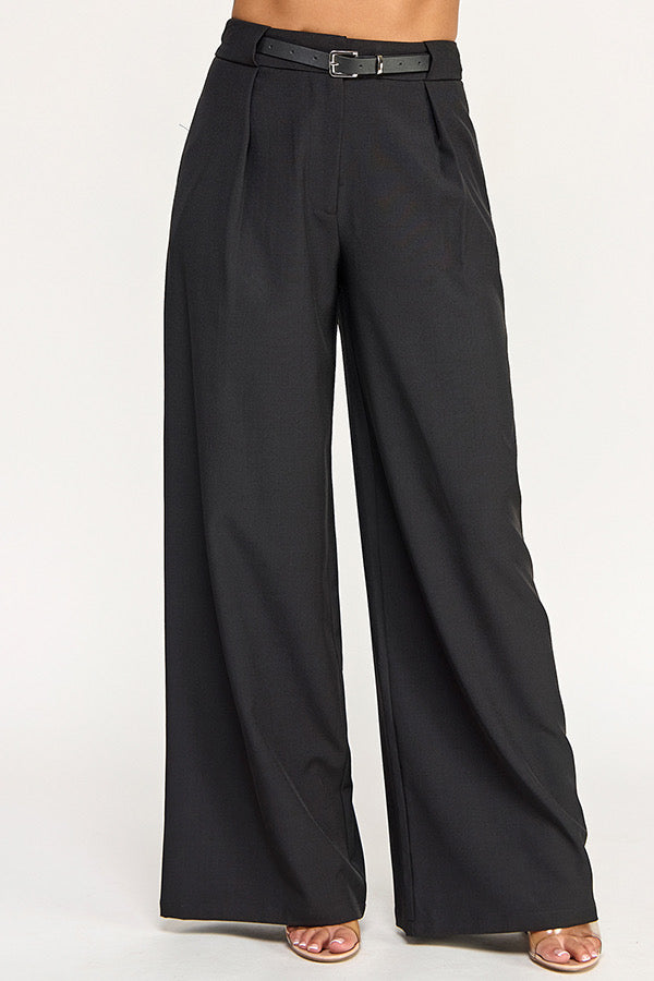 Black Belted Pants