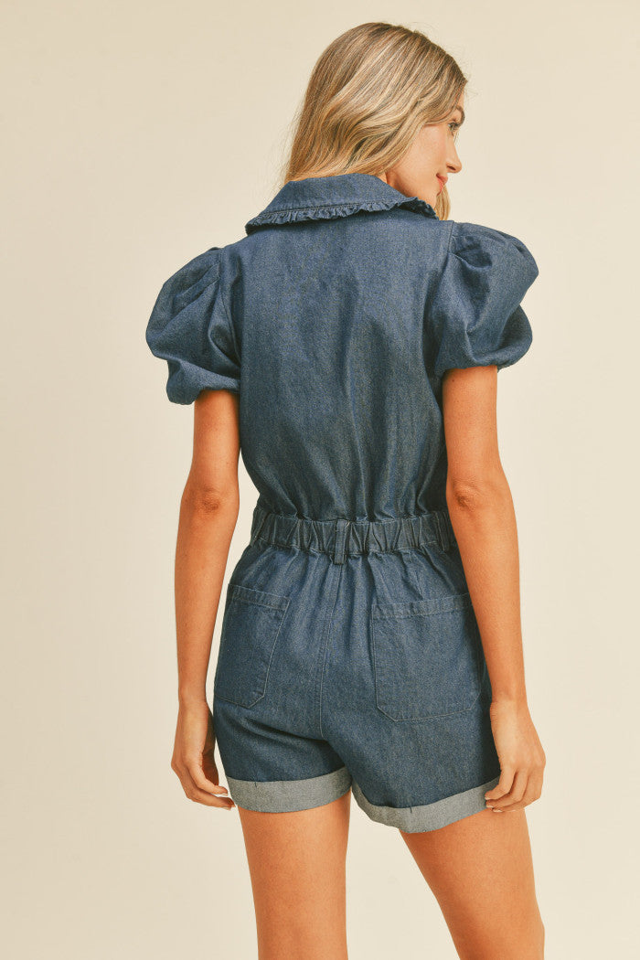 Lena Denim Romper