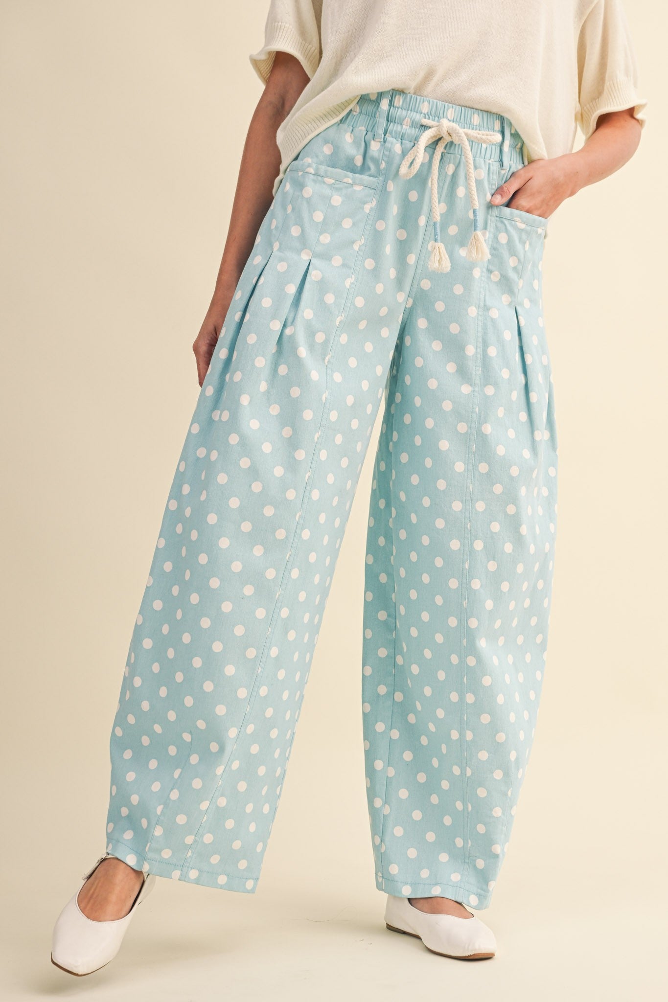 Mindy Polka Dot Barrel