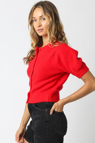 Monica's Red Sweater