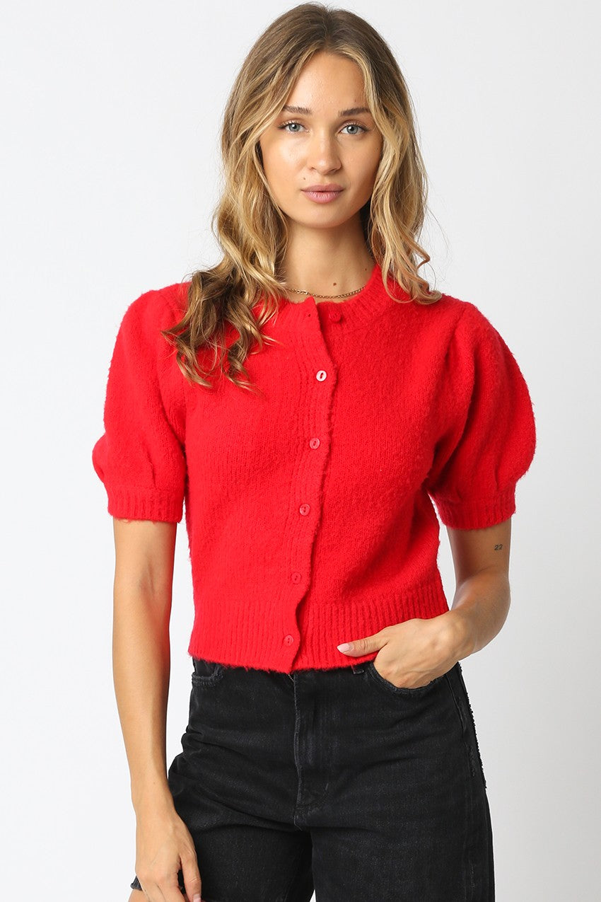 Monica's Red Sweater