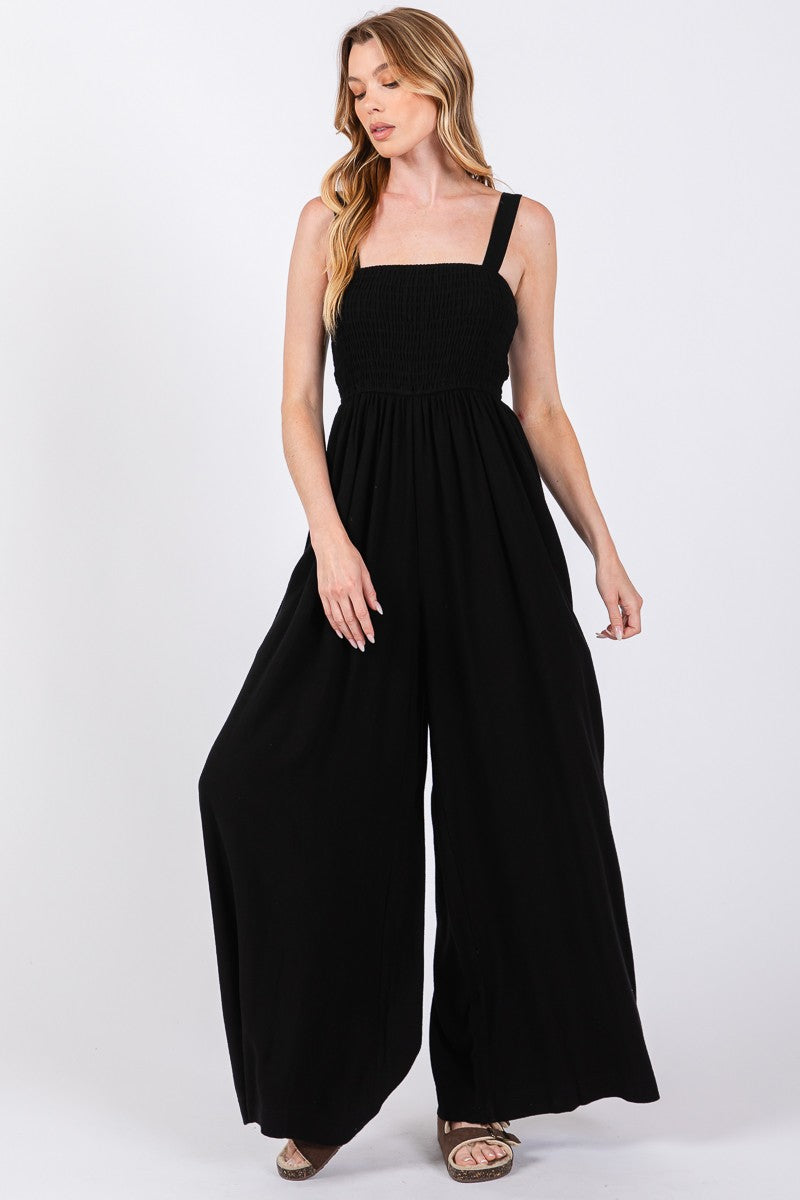 Noir Wide Leg Jumpsuit