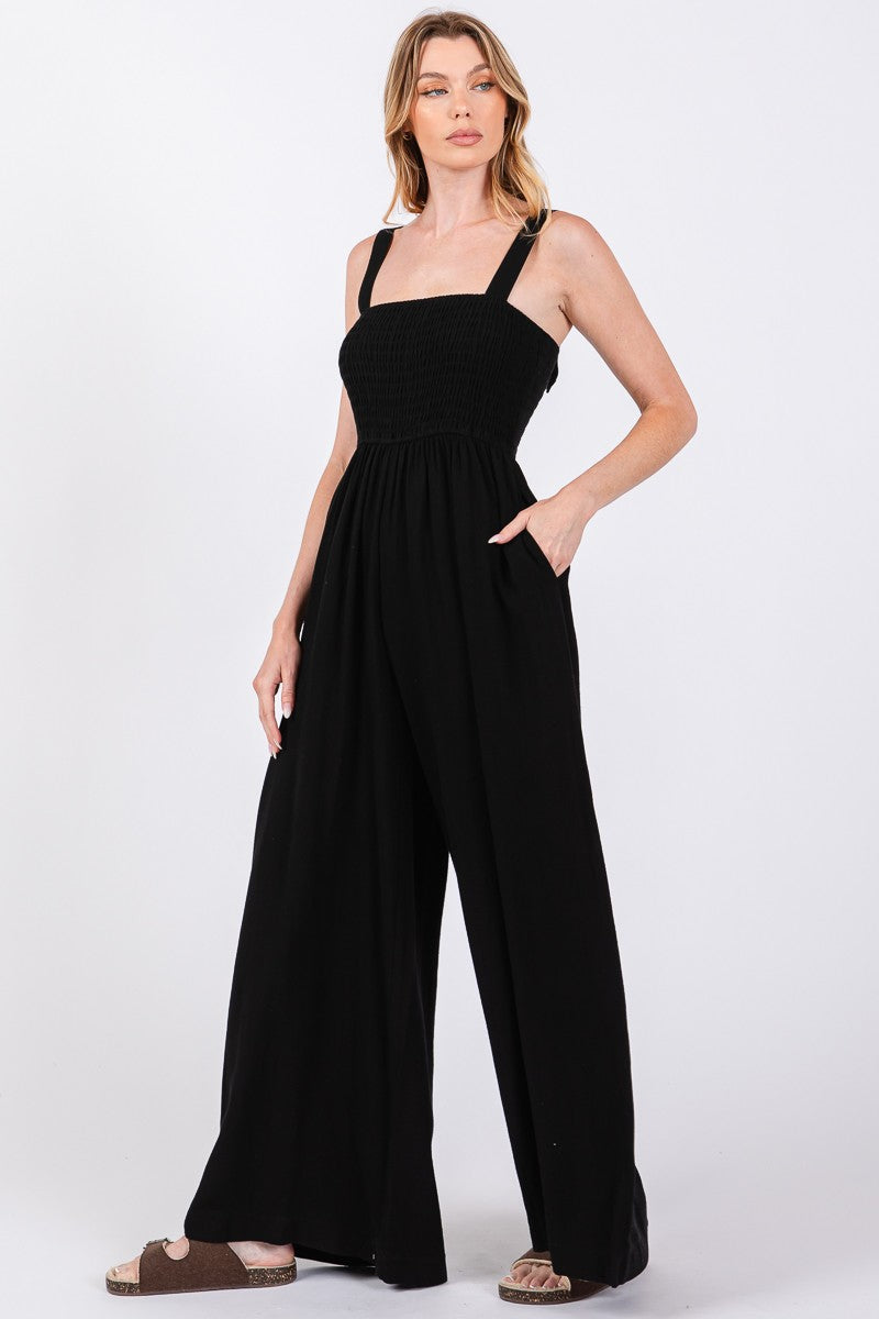 Noir Wide Leg Jumpsuit