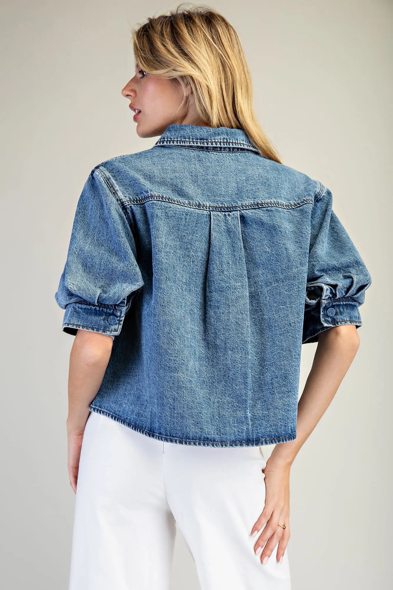Olivia Denim Top