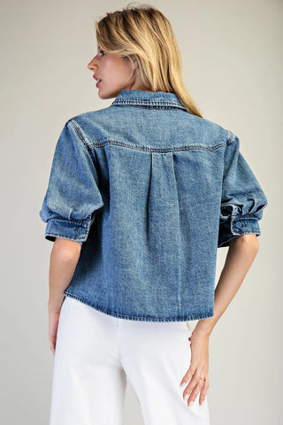 Olivia Denim Top