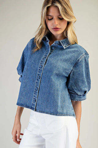 Olivia Denim Top