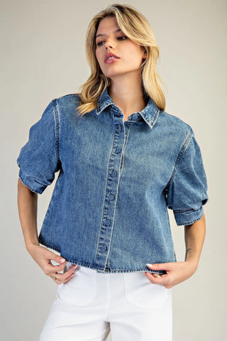 Olivia Denim Top